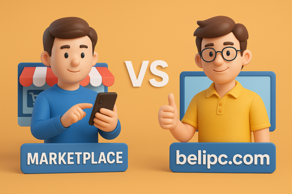perbandingan marketplace dengan belipc